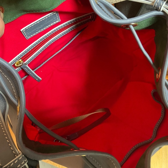 Dooney and Bourke Florentine Drawstring in Steel Blue Like New/NWT - Picture 8 of 8